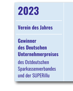 2023 - Verein des Jahres und Gewinner des Deutschen Unternehmerpreises des Ostdeutschen Sparkassenverbandes und der SUPERillu